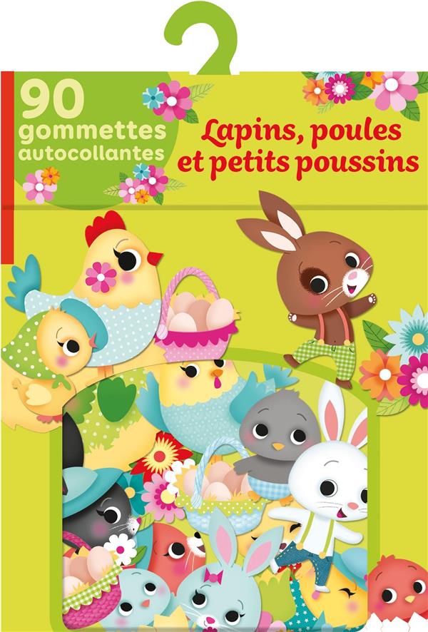 - GOMMETTES LAPINS POULES POUSS - GOMMETTES LAPINS POULES POUSS